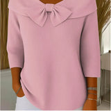 The New Autumn Of 2025, The French Thin Long-Sleeved Knitted Shirt Women's Early