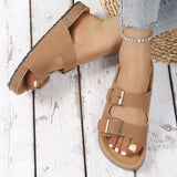 Women's Spring And Summer New Women's Cool Slippers Big Size With Lazy One-Legged Thick Beach Shoes