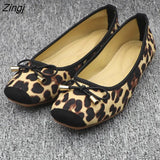 Leopard Ballet Women Slip on Loafers Ladies Ballerina Platform Flats Comfortable Casual Flat