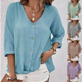 Spring-Summer Sale Of New Women's Collar Button-Killey Long