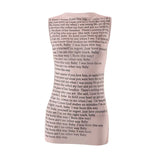 2024Ins Spring And Summer New Fashion Print Collar Sleeveless Slim Top T-Shirt Women's