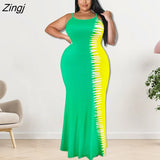 Backless Maxi Dress Sexy Spaghetti Strap Slim Dress Robe Leisure Girl Outfits Elastic Female Dresses Woman