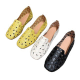 Shoes Women 2025 Summer New Large Square Head Shallow Flat Shoes Soft Soles Pregnant Women's Singles