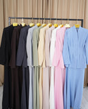 Autumn And Winter New Self-Cultivative Temperament Cardigan Long-Sleeved Half-Dress Dress