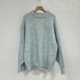 Lazy Wind Wool Sweater Woman 2025 Dress Bag Loose Knitted Shirt Long-Sleeved