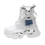 Martin Boots Female Autumn Winter 2025 New Station Locomotive Boots Female Boots Cartoon Korean Version High Help Ankle