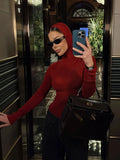 And Winter New Hooded Tight Coats Fashion Simple Jacket Sweater Women Loose Solid Color