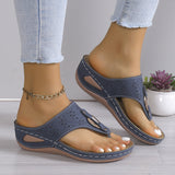And Toe Slippers Women Women Slippers Car Sewing Thick Bottom Flowers Hollow Thick Background Word