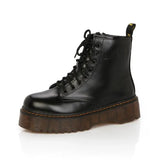 New Women's Boots Martin Boots High-Quality Autumn And Winter Pine Cake Thick-Bottomed Punk Women's Short Boots Fashion Women's