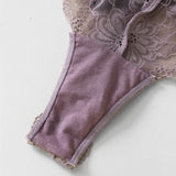 Three-Dimensional Lace T-Shirt Trousers Legs Around The Waist Delicate Embroidered Cotton Crotch Lady