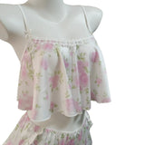 High-Sensing Sexy Ice Silk Printed Vest Female French Cute Sling Shorts Pure Desire 2025 New