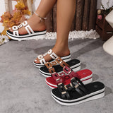 Slippers Women Wear 2025 Summer New Women's Thick Bottom Fish Mouth Slippers Light