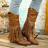 Boots Women Autumn And Winter New Belt Buckle Su Boots Rivet Belt Buckle Large-Size Tip-Notch