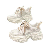 Dad Shoes Women 2025 Autumn And Winter New Loose Pastry Single Shoes Fashion Thick Soles To Increase The Leisure Small White