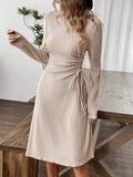 Women's Fashion Casual Dress In Autumn And Winter 2025 Is Simple And Medium-Term