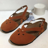 Summer And Autumn New Style Fashion Large Code Simple Big Woman Hollow Flat