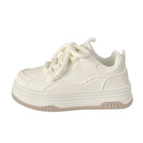 Fufu With Skirt Small White Shoes Women 2025 New Spring Chic Shoes Thick-Soled Casual