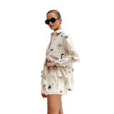 Zingj Summer Comfortable Casual Shirt Suit Short-Sleeved Cardigan Home Two-Piece