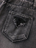 ripped boyfriend jeans with washed