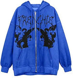 New Hoodie Jersey Women Loose Street Sports Zipper Open Shirt Y2k Coat