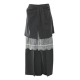 New Wearing A Variety Of Irregular Skirts Long Lace Three-Piece Casual Pants Set