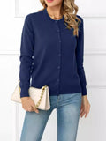 And Winter Solid-Colored Cardigan Coat New Knitted