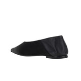 New Heel Satin Head Leather Tip Flat Shoes Korean Version Of Silk Satin Muller Single Shoes Women