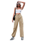 Summer Casual Cotton High Waist Overalls