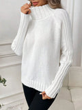 Women's Clothing Pure Color Buffet With Long-Sleeved Sweater Autumn And Winter High Collar