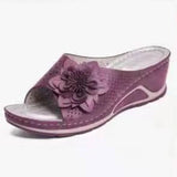 Summer And Autumn New Large-Size Slope And Leisure Flowers Wearing A Word Cold