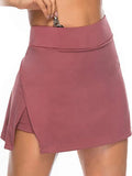 Two-Piece Hakama Skirt Women's Solid Active Performance Skort Lightweight for Running Tennis Golf Sports Mini