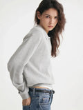 Autumn And Winter Polo Collar Solid Color Sweater Women's Casual Knitted Shirt Hot