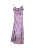 Xixi 2025 Spring/Summer New Korean Version Of Elegant High-Rise Sling Dress Thin Printed Dress Women