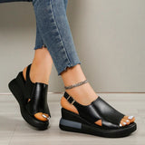 Cake Thick Bottom Heel Sandals Women Wear 2025 After The Empty Word Buckle Cool Slippers Large-Size High-Heeled Sandals