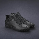 Men's Shoes In The Autumn Of 2025 New Men's Leather Shoes Four Seasons Of High-Top Sports Running Board Shoes With Soft
