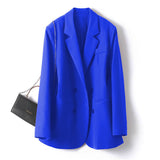 Zingj Small Suit Jacket Female Spring And Autumn Korean Version Loose Temperament Versatile Double Breasted Casual Professional Suit Jacket