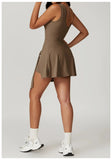 Tank Wrap Skort Tennis Dress- Outfit
