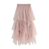 Mesh Dress Women's Long Mid-Term 2025 Spring New Yarn Skirt High-Waisted Thin Skirt