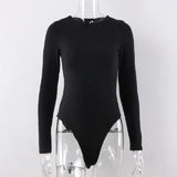 Zingj Autumn Winter New Women's Botop Bottom Round Collar Long Sleeve Jumpsuit