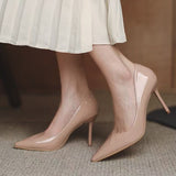 Summer New Simple French Nude Pointed Flat Shoes Soft Soles Shoes Commuting Single