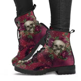 Large Leather Face Martin Boots Women's Gothic Print English Leather Boots Wish Work Clothes Battle