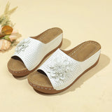 Spring And Summer New Slope Heded Toe Fish Mouth Slippers Women Cool Drag Large Size Women's