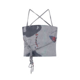 Breast-Mounted Neck Small Sling Vest Woman Summer Vintage Hottie Inside Wearing Seaside French Sweet Spicy