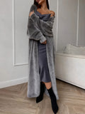 Of Stingy White Knitted Shirts Up Jacket Women Autumn And Winter Loose Fluffy Long Open