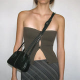 Zingj 2023 Hot Style Women's Fashion Sexy Hot Girl Cardigan Thread Outside With A Strapless
