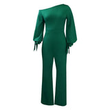 Off-shoulder Casual High Waist Wide Plus