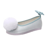 Zingj Shoes, Hanfu Shoes Ancient Style Ancient Costume Flat National Style Pure Color Lovely Girl Bright Cloth
