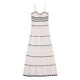 Women's Summer 2025 New Holiday Beach Hollow Sling Knit Long