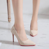 Zingj 2023 New Fashion Fine Heel Heels 10Cm Pointed Shallow Mouth Comfortable Working Fashion Single Shoes