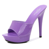 Zingj A Word With Slippers Female 2023 New Summer Fashion 13CM Joker Web Celebrity Sexy High Heels Fine